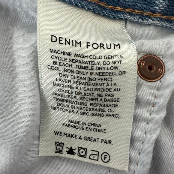 Aritzia Denim Forum The Farrah Hi-Rise Wide Leg Cargo Jean EUC Size 29 - Picture 10 of 14